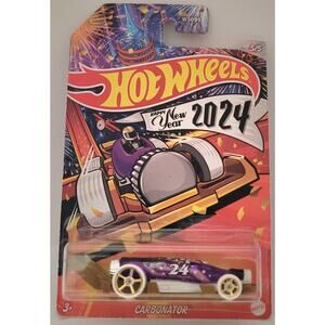 Hot Wheels Happy New Year 2024 Carbonator 5/5 HW Holiday Season